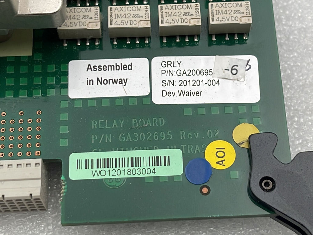GE Healthcare Vivid E9 Ultrasound Relay Board GRLY GA200695 PCB PROBE SELECT