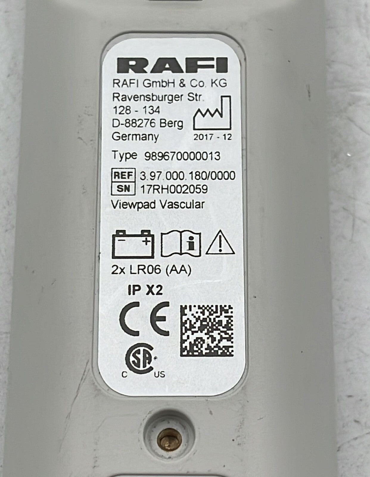 Philips Digital Viewpad Vascular 989670000013 RAFI Laser Remote 3.97.000.180
