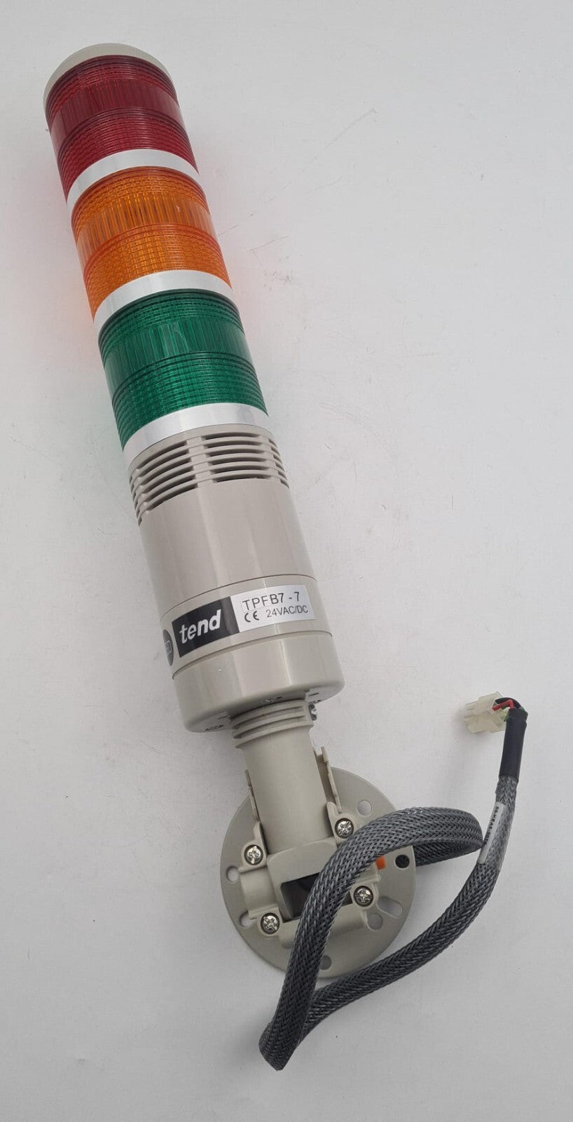 NEW - Tend TOWER LIGHT TPFB7-7 TPFB7-L73R0G 3-Color LED 24V Warning Signal Alarm