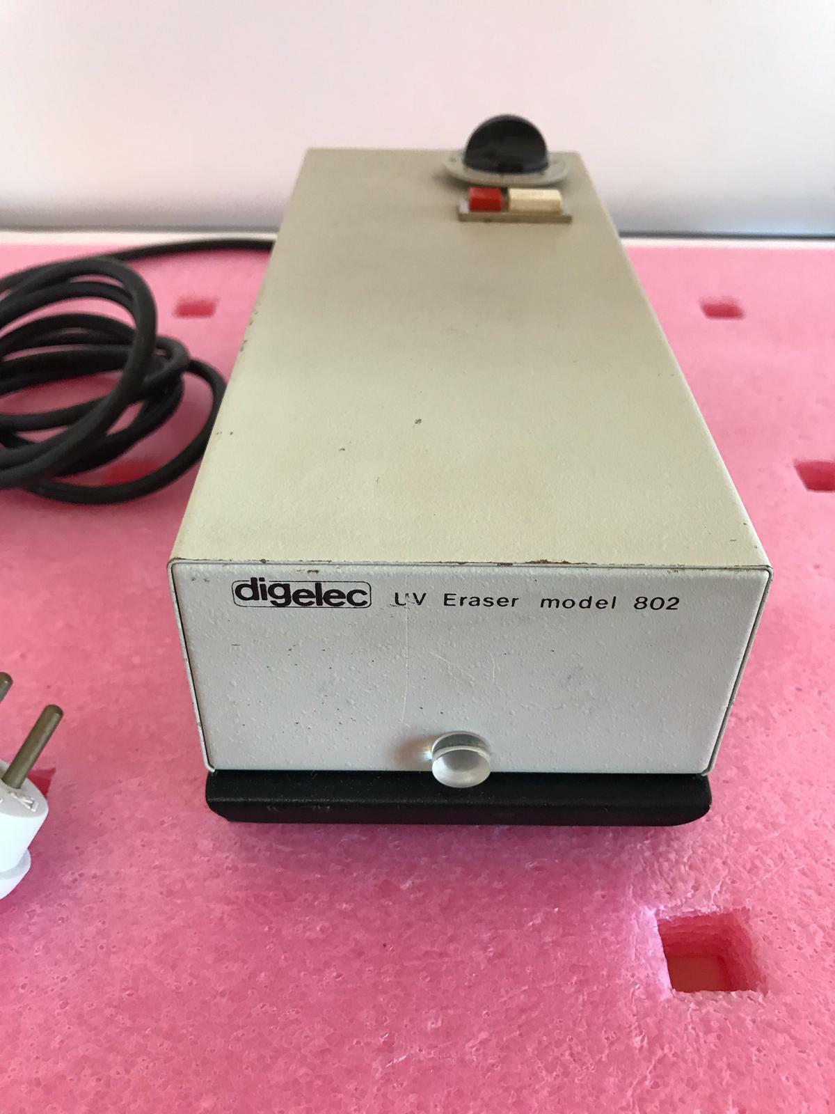 WAVETEK Digelec UVE-802 802 Ultraviolet UV EPROM Eraser + Voltage Supply Cable