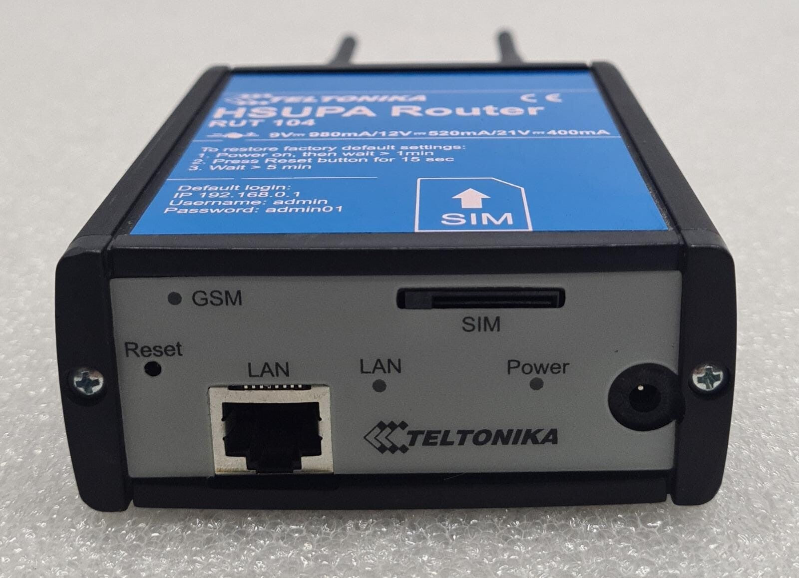 TELTONIKA HSUPA Router RUT 104 ER1160 Mobile 3G Modem LAN