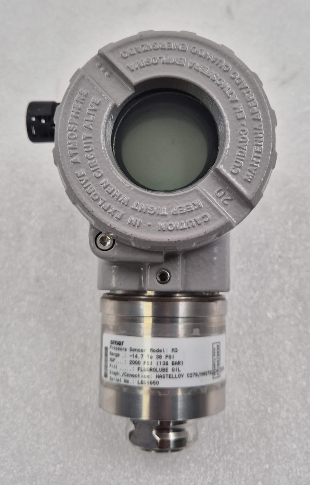 SMAR LD291 Pressure Transmitter W/ SMAR Pressure Sensor M3