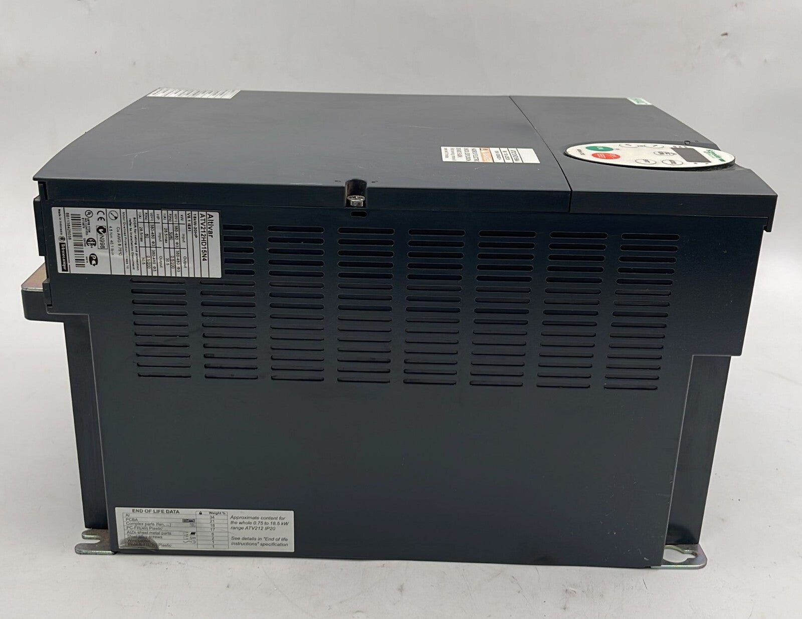 Schneider Electric HVAC Altivar ATV212HD15N4 AC Drive 15kW 20HP