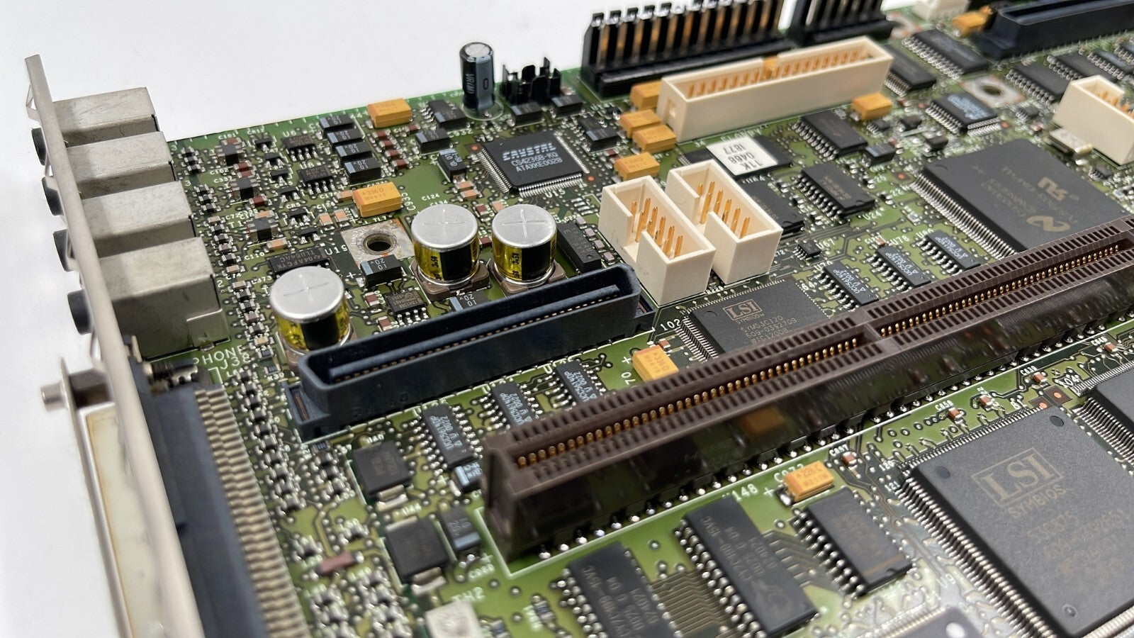 IBM Power PC system board detailed component view
