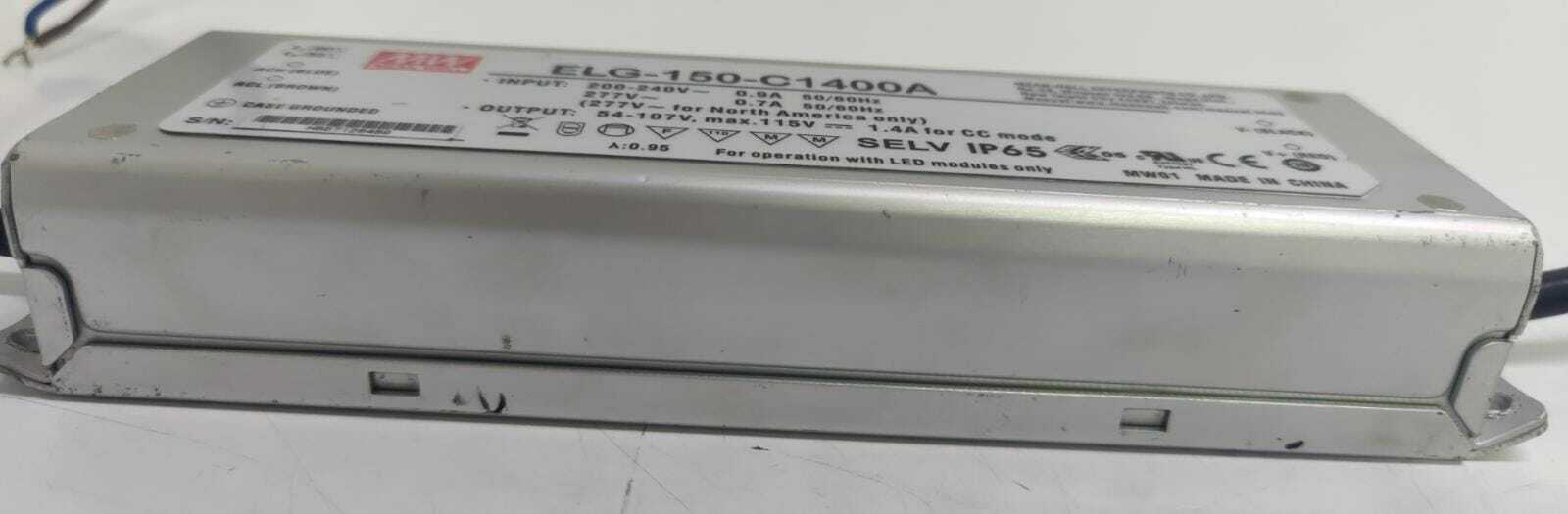 Mean Well ELG-150-C1400A 150W 115V Constant Current Potentiometer LED Driver