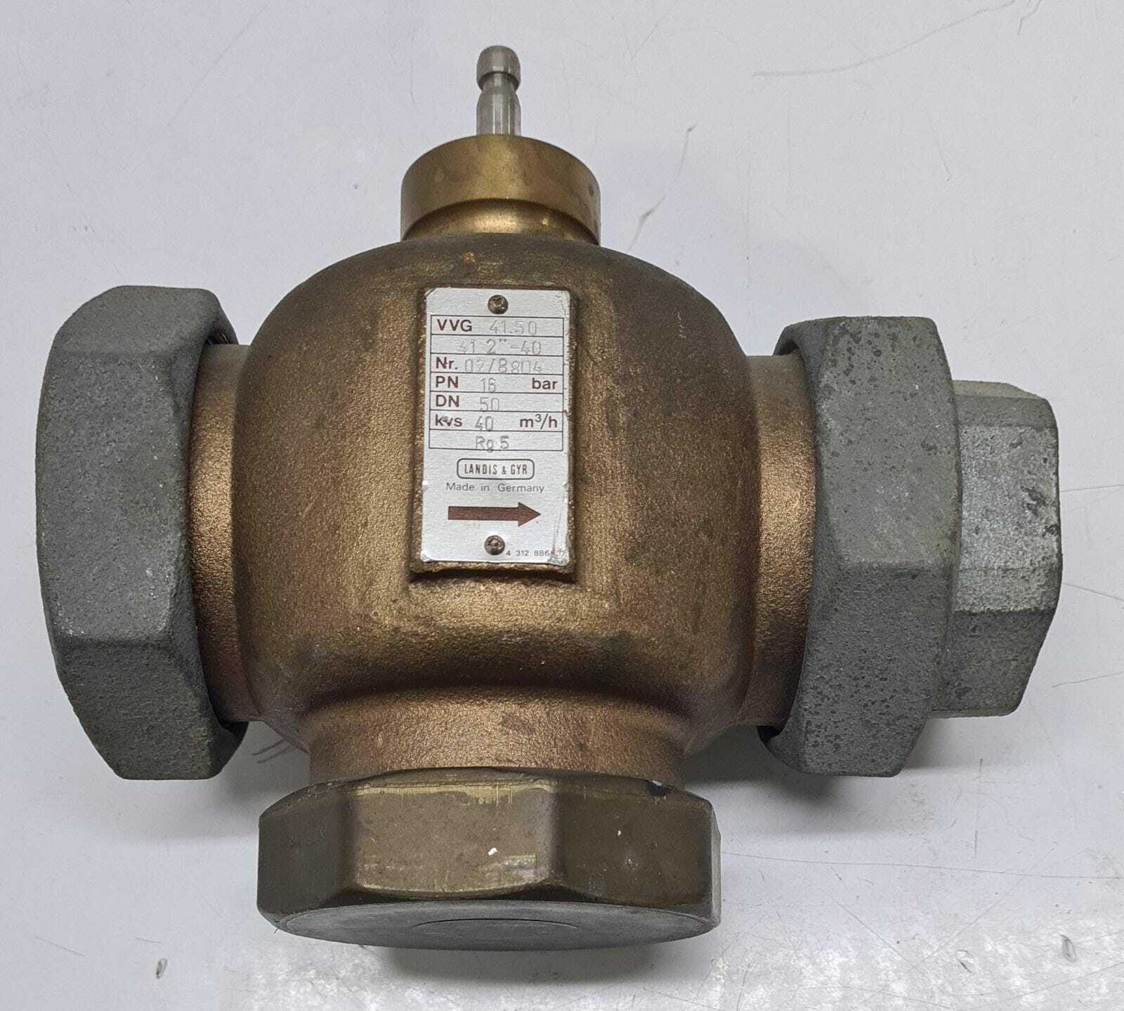 LANDIS & GYR VVG 41.50 VALVE Threaded 2 WAY PN 16 Bar, DN 50, KVS 40, 2 inch