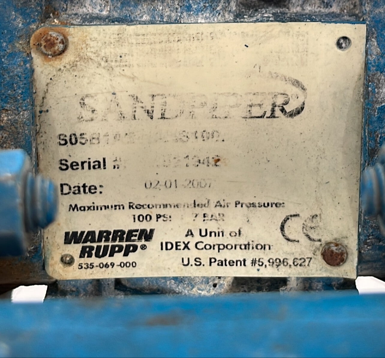 Sandpiper S05B1A Air Operated Diaphragm Pump