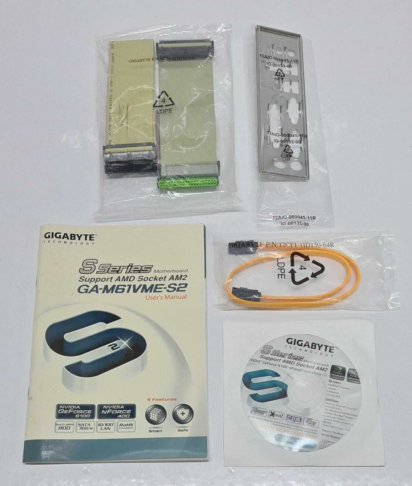 NEW BOX - Gigabyte Technology GA-M61VME-S2 AMD Socket AM2 Motherboard