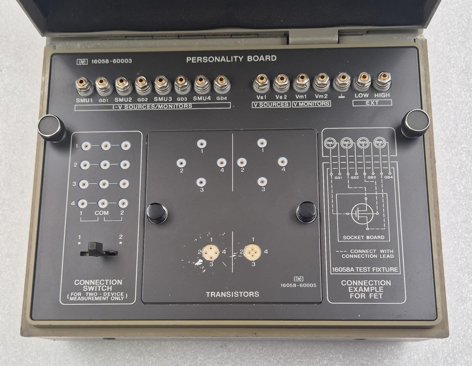 Hewlett Packard 16058A Test Fixture 16058-60003 Personality Board **AS-IS**