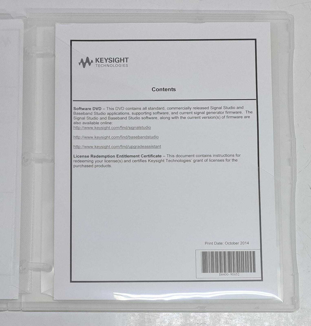 NEW - KEYSIGHT Technologies 5010-7747 SOFTWARE KIT W/ SW CD 5010-7739