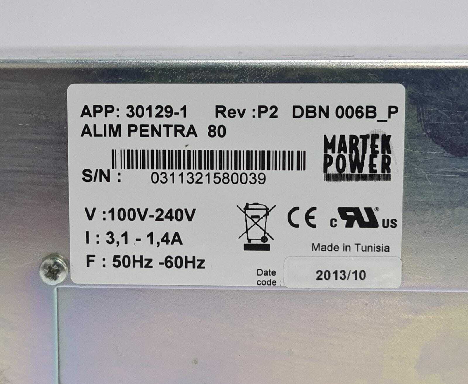 Martek 30129-1 DBN006B_P ALIM PENTRA 80 Power Supply Unit PSU