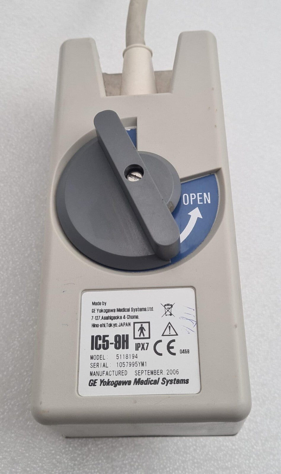 GE Medical IC5-9H 5118194 Transvaginal Ultrasound Transducer Probe **AS-IS**