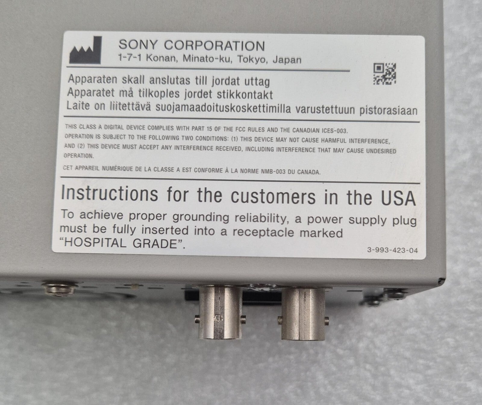 SONY UP-897MD Video Graphic Printer Thermal 100-240V for Ultrasound medical use