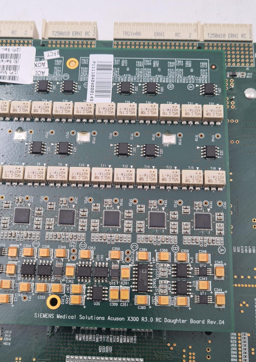 Siemens ACUSON X300 3.0 PE RC Board ASSY 10348315 & 10348502 R3.0 RC Daughter