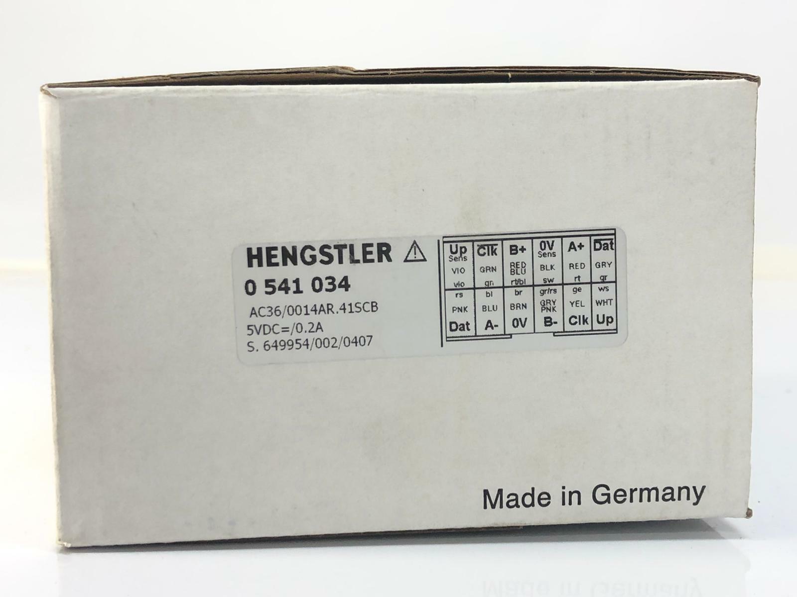 Hengstler 0541034 AC36/0014AR.41SCB 5Vdc 0.2A Absolute Encoder