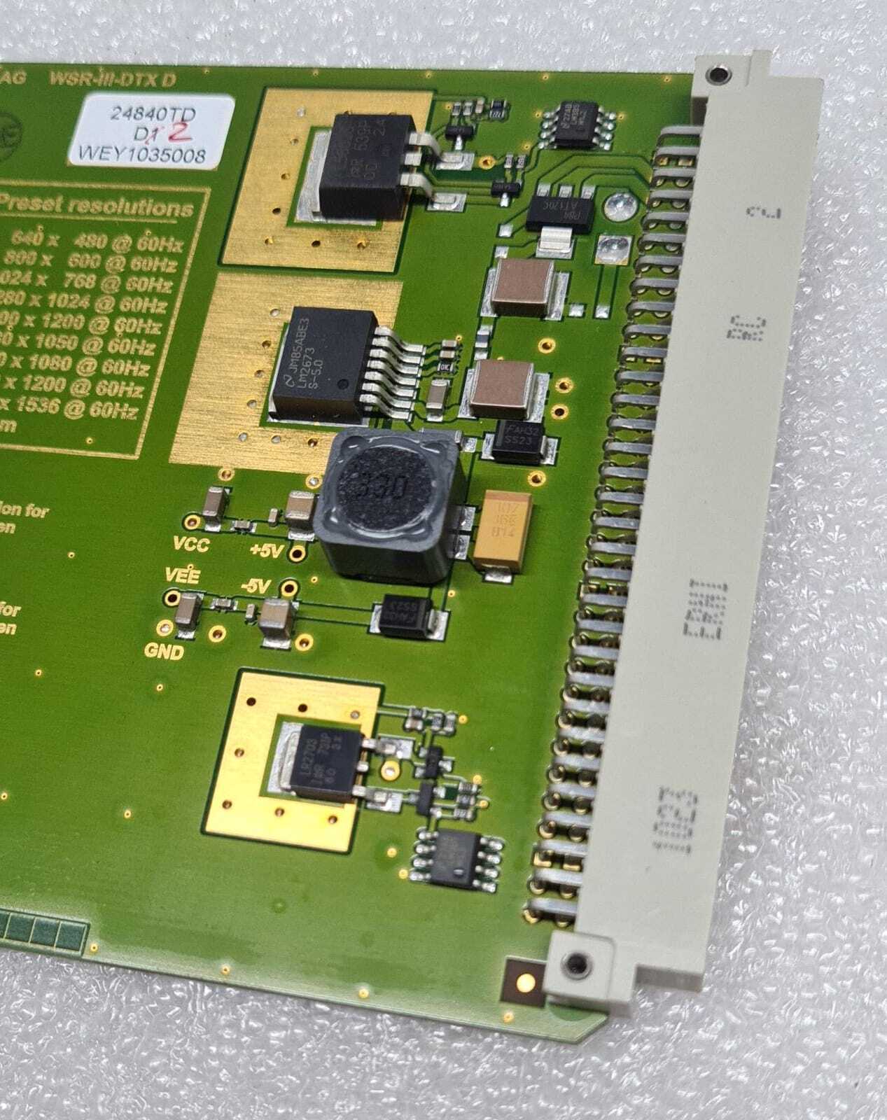 WEY Elektronik TEC 24840TD D2 WSR-III-DTX D Video Transmitter Board