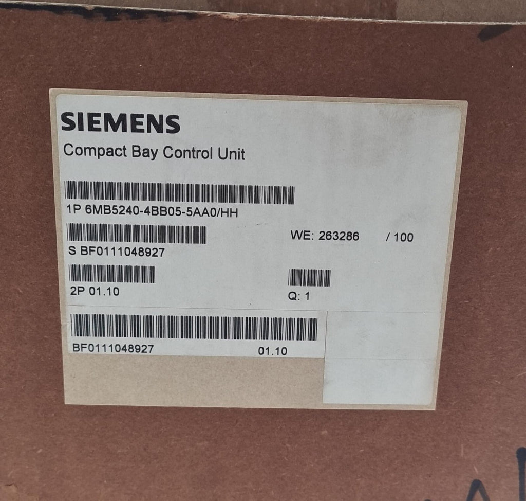 NEW - SIEMENS 6MB5240-4BB05-5AA0/HH Compact Bay Control Unit