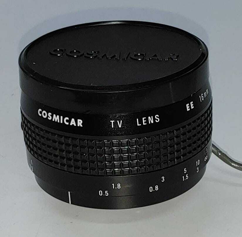 COSMICAR TV LENS EE 16mm 1:1.4DC6V (6mA MAX.) C1614E 16mmF1.4 CCTV CAMERA LENS