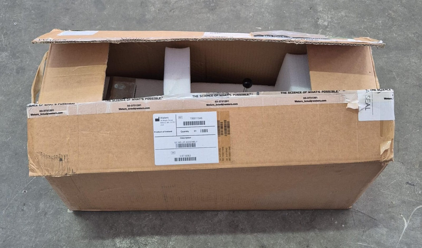 Waters 700011946 GC MS LID ASSEMBLY w/ MicroPirani Transducer 925-81080 *AS-IS*