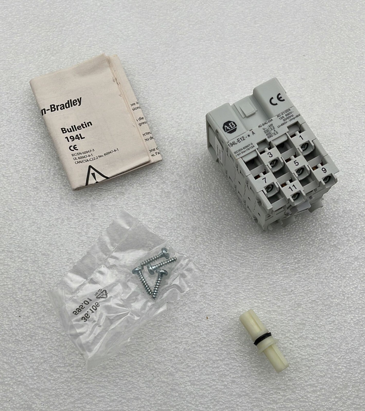 Allen-Bradley 194L-E12-5262 Step switch 12A 2 Poles