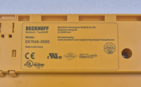 BECKHOFF EK1960 product label detail