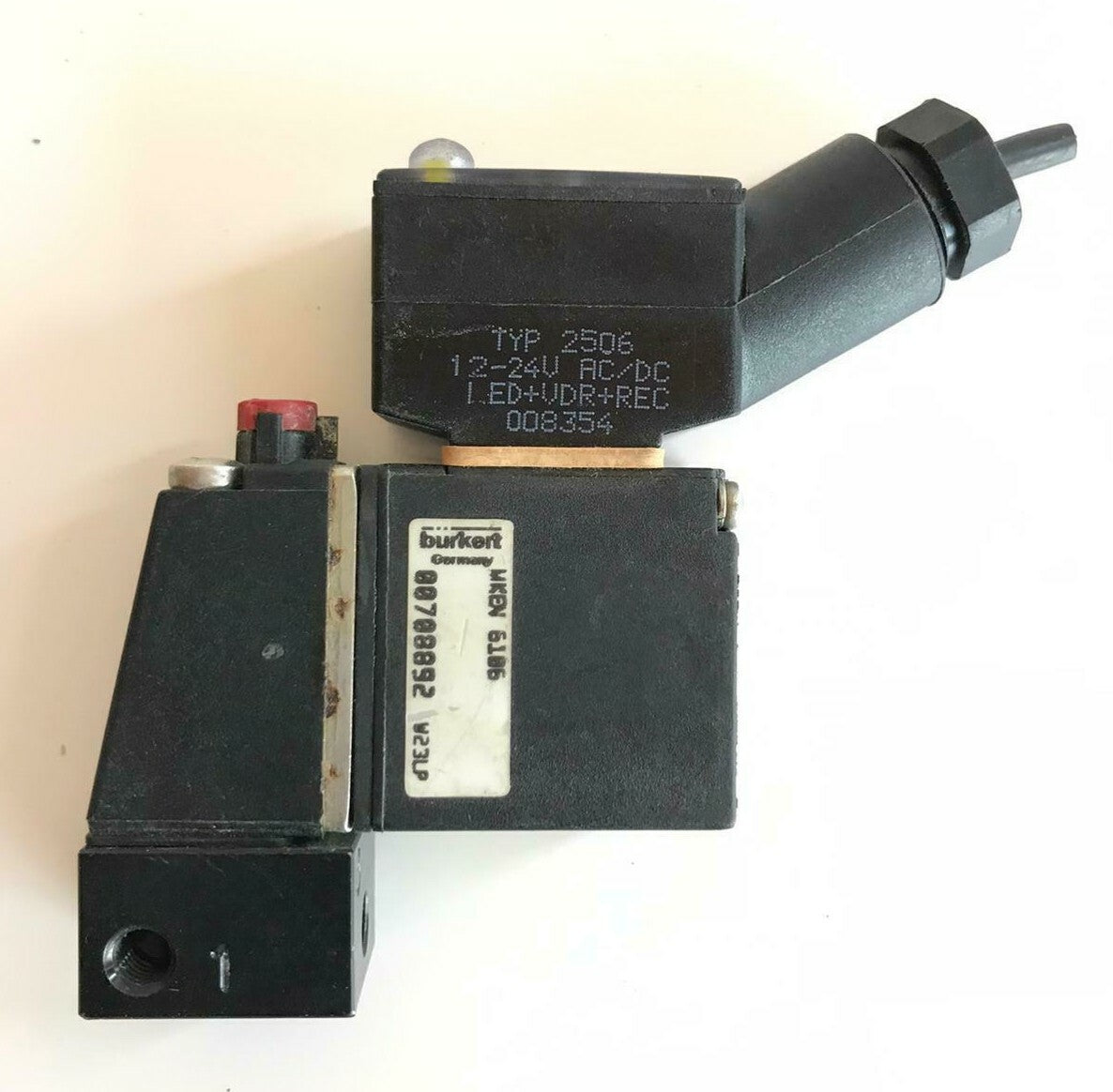 Bürkert BURKERT W22LP 24V DC/2W MKEN Pnb 4.5bar C 2.1 Led Indicator