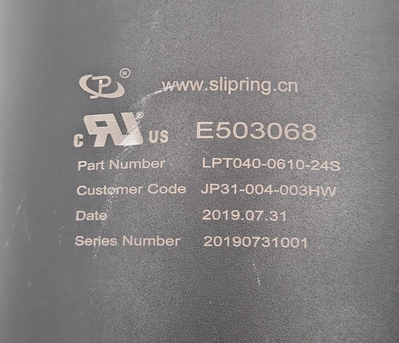 JINPAT Electronics Through-bore slipring LPT040-0610-24S Hollow Shaft