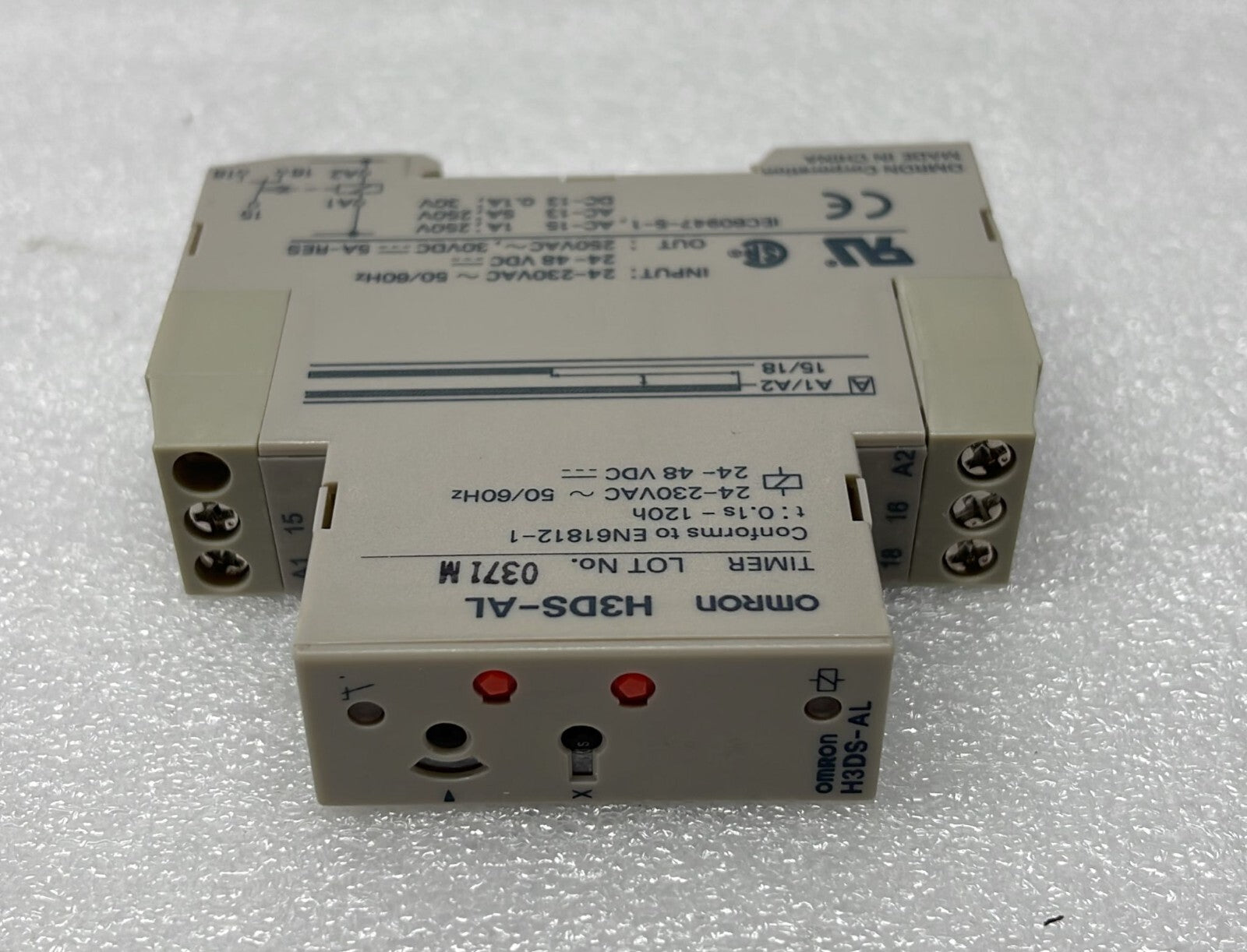 [LOT OF 2] OMRON H3DS-AL solid-state timer relay 0.1s-120h 24-230VAC 24-48VDC
