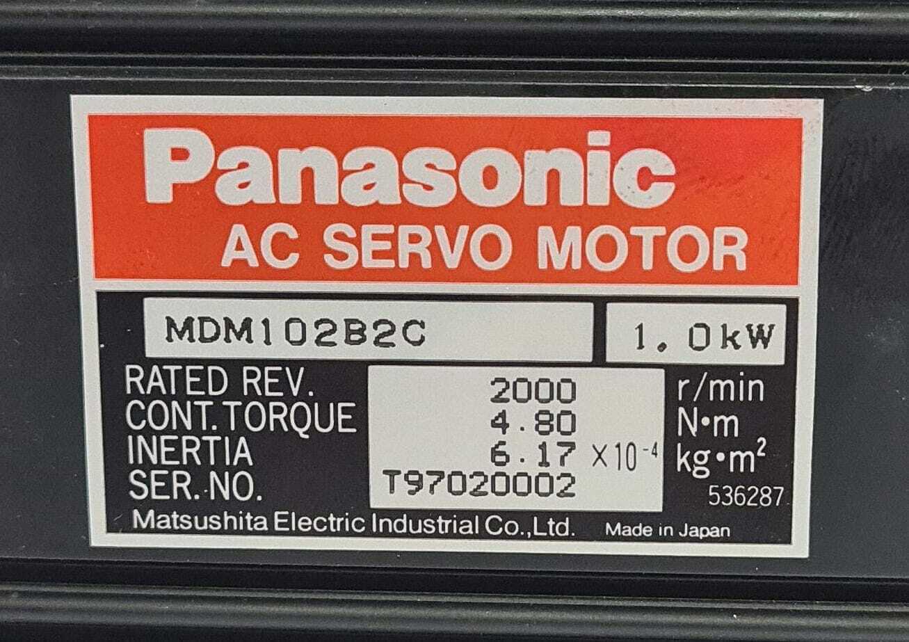 PANASONIC AC Servo Motor MDM102B2C Encoder