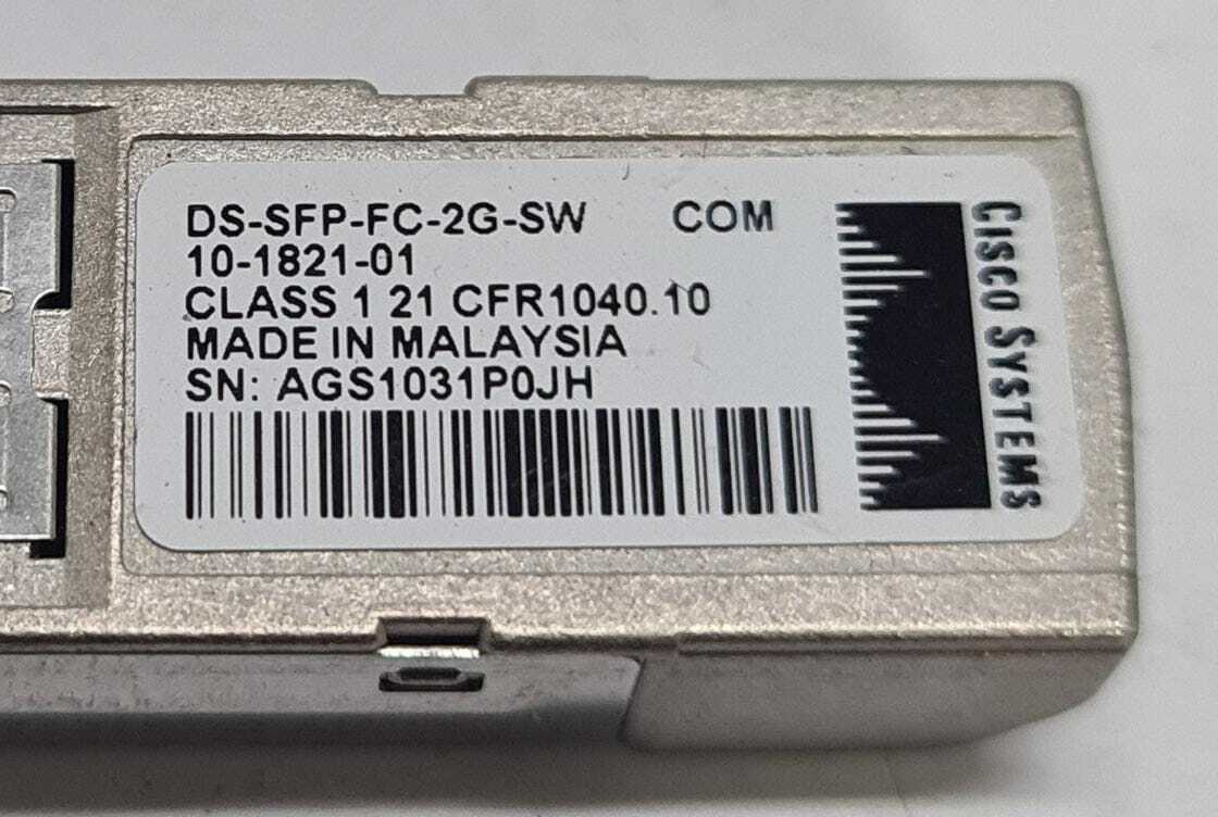 [LOT OF 35] Cisco DS-SFP-FC-2G-SW 10-1821-01 Transceiver 850 nm SFP Module
