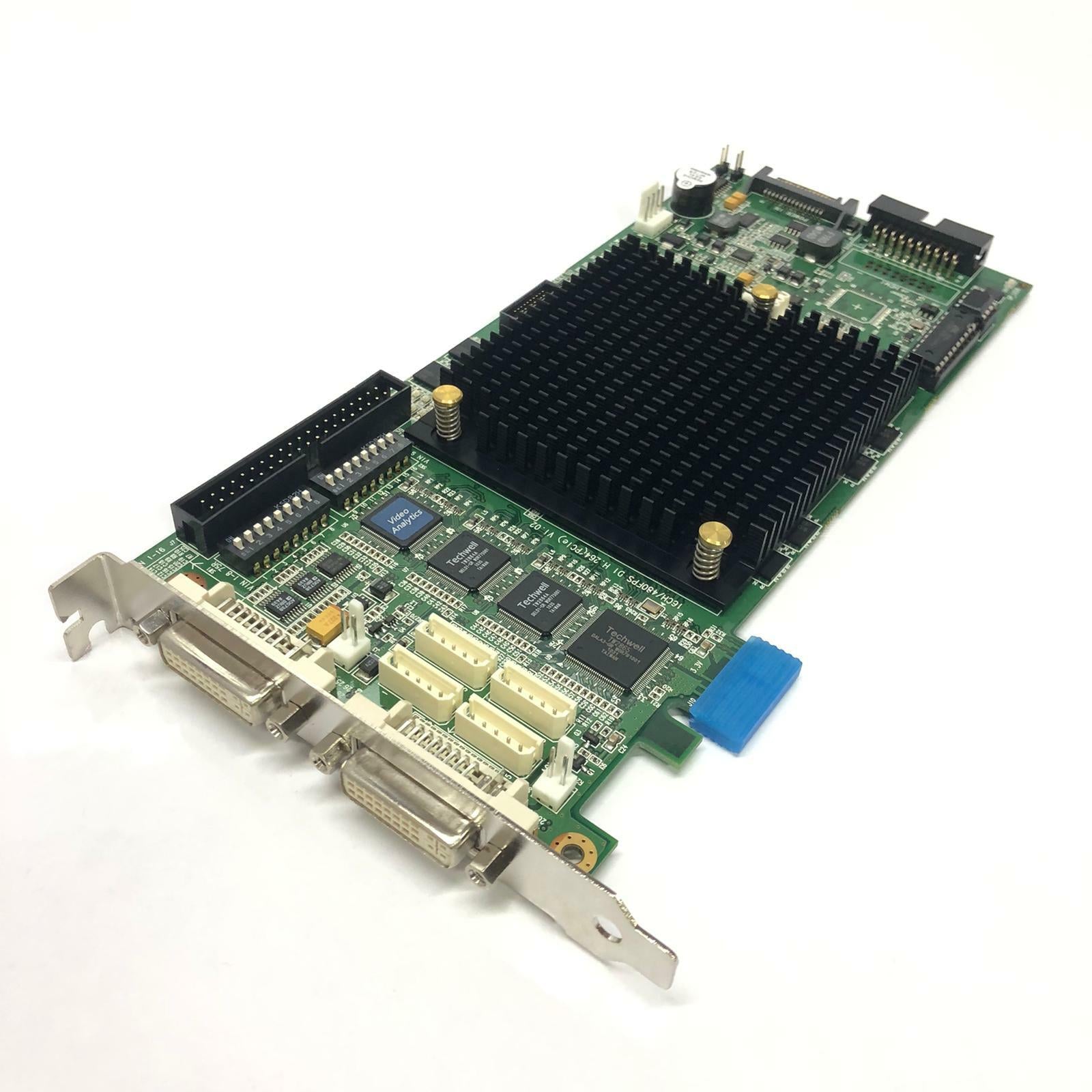 NUUO Video analytics H.264 16CH 480FPS/D1 DVR Real Time Video PciE Card