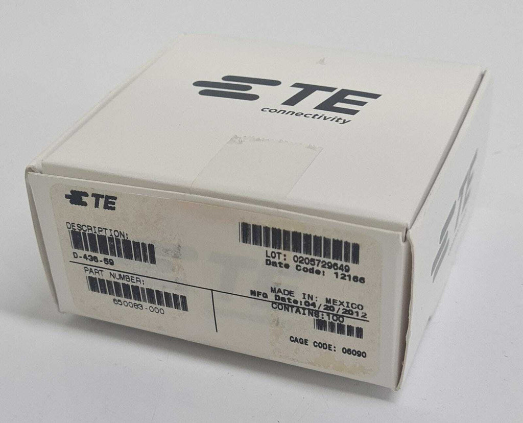 NEW Pack 100 Units - TE Tyco Connectivity D-436-59 650083-000 CONN INLINE CRIMP