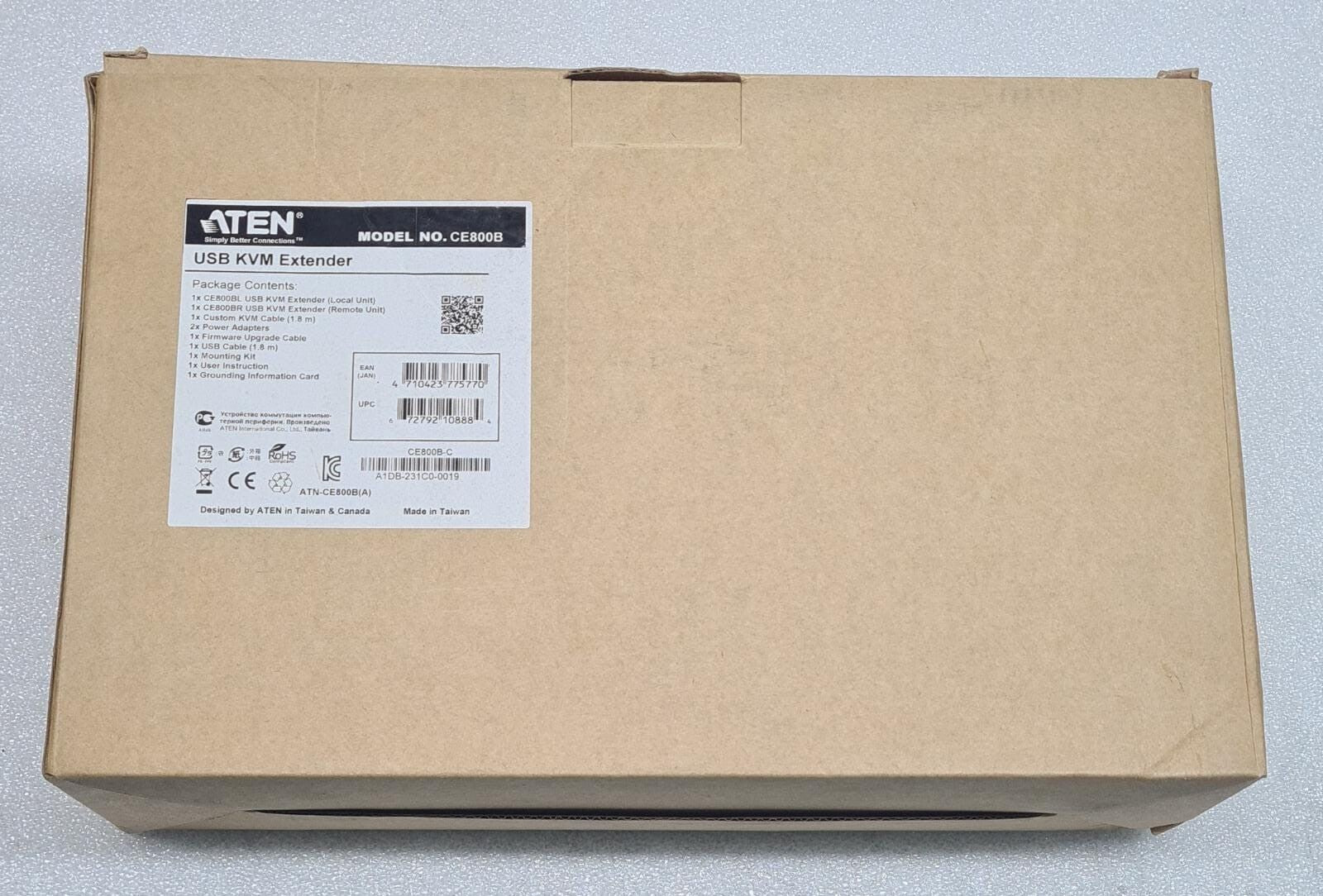NEW - ATEN USB KVM Extender CE800B-C VGA/Audio Dual Console operation Kit