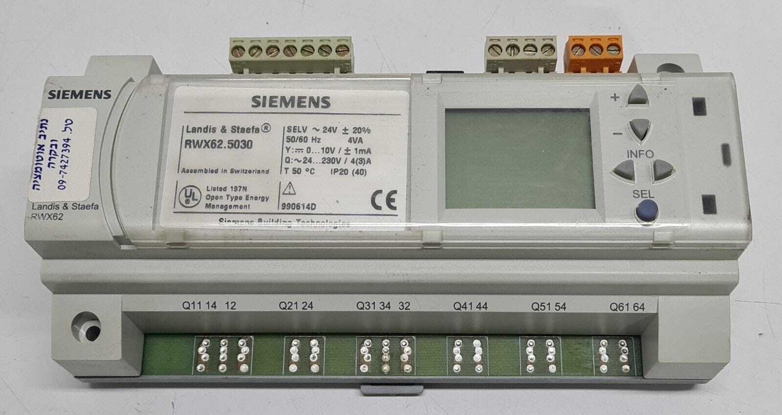 Siemens RWX62.5030 Landis & Staefa RWX62 Multi Function Controller