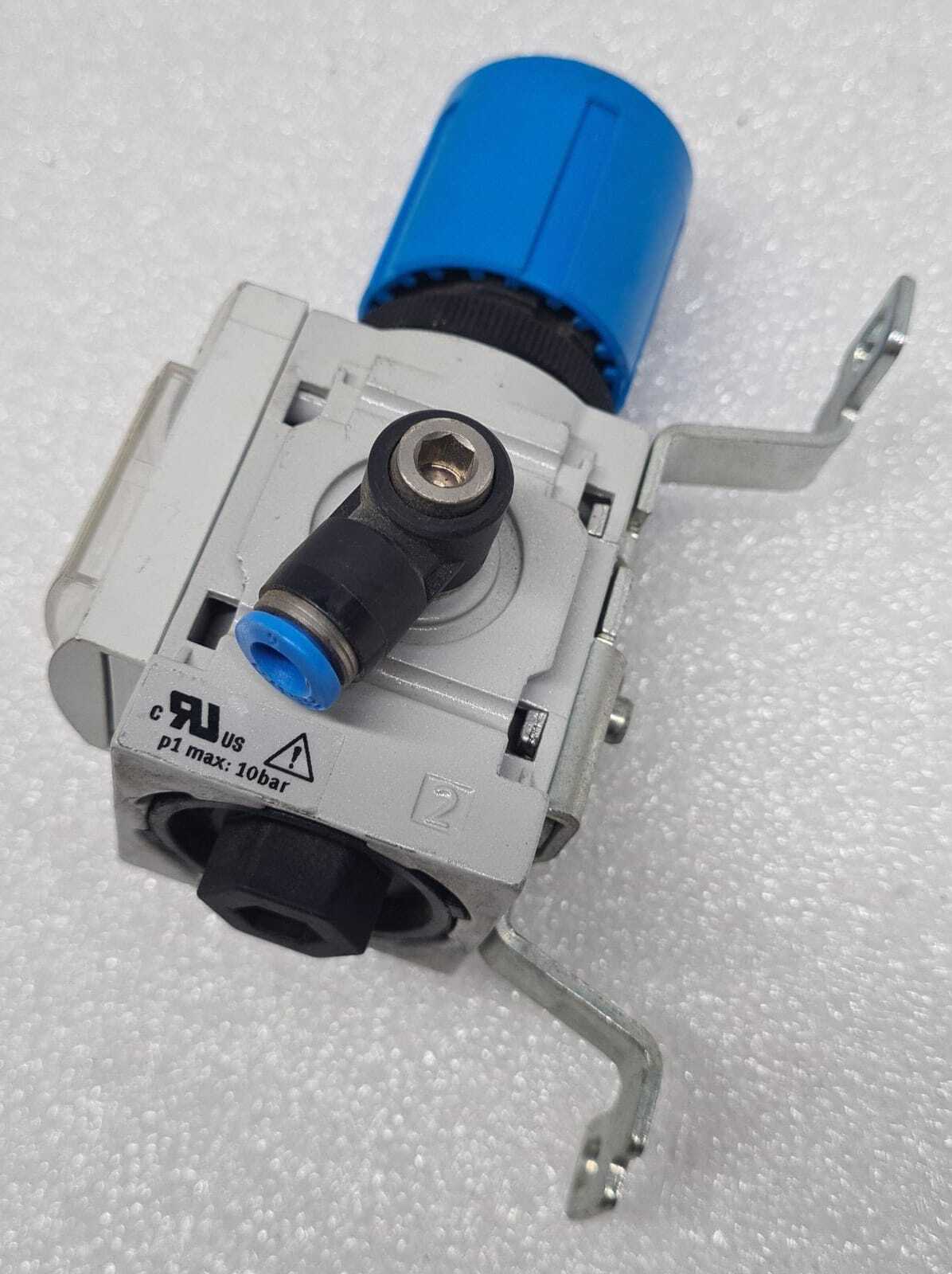 FESTO MS4-LR-1/8-D6-UL1 527690 F643 381 034 F6 Air Pressure Regulator W/ Bracket