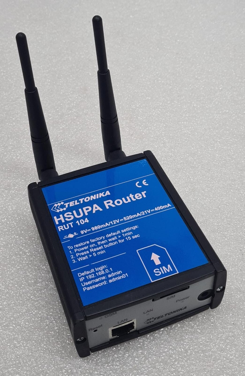 TELTONIKA HSUPA Router RUT 104 ER1160 Mobile 3G Modem LAN