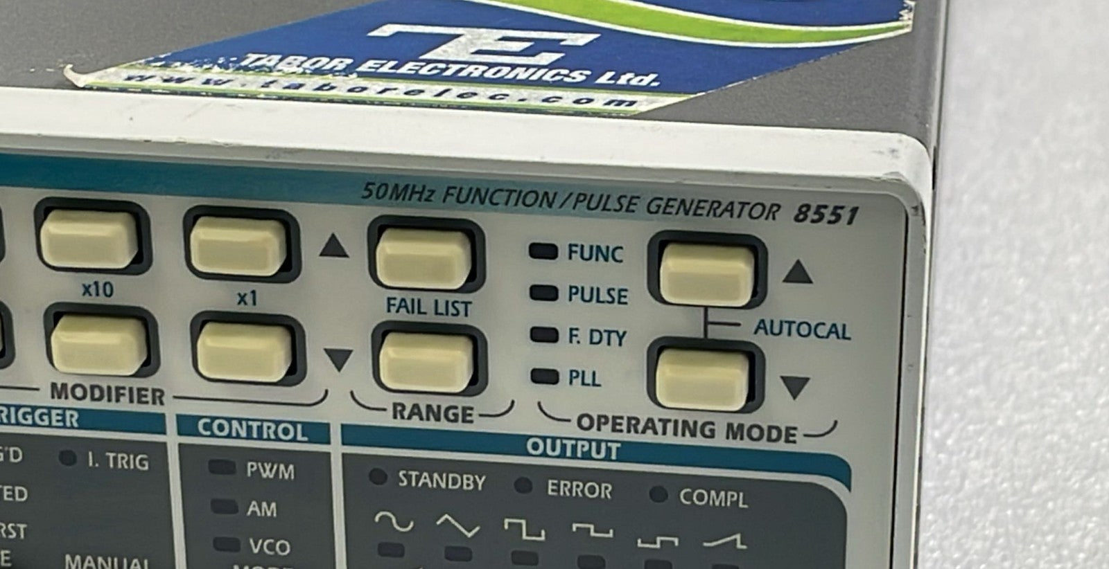 Tabor Electronics 8551 Function / Pulse Generator 50-MHz