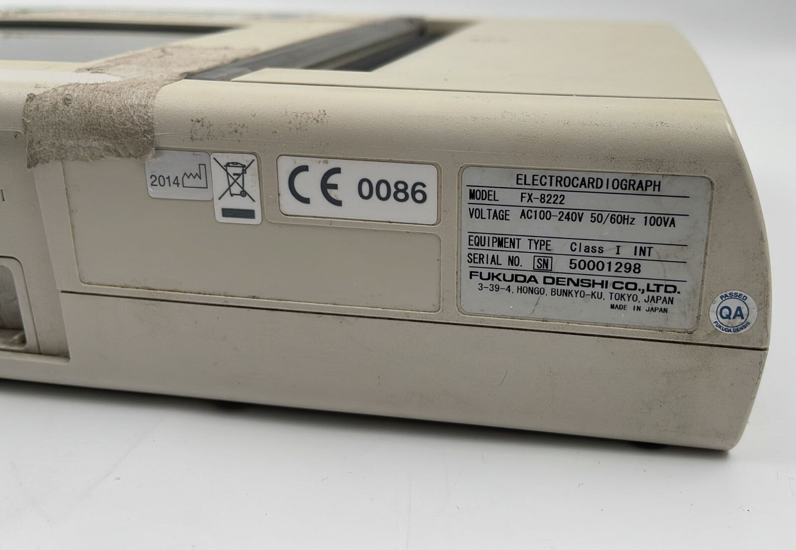 Fukuda Denshi FX-8222 CardiMax ELECTROCARDIOGRAPH **AS IS