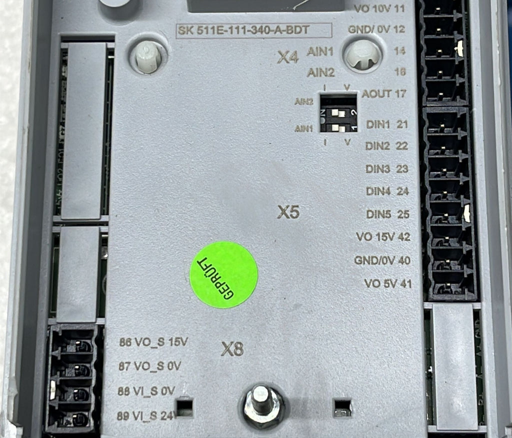 NORDAC INVERTER DRIVE SK 511E-111-340-A-BDT P/N 275780112 **AS IS**