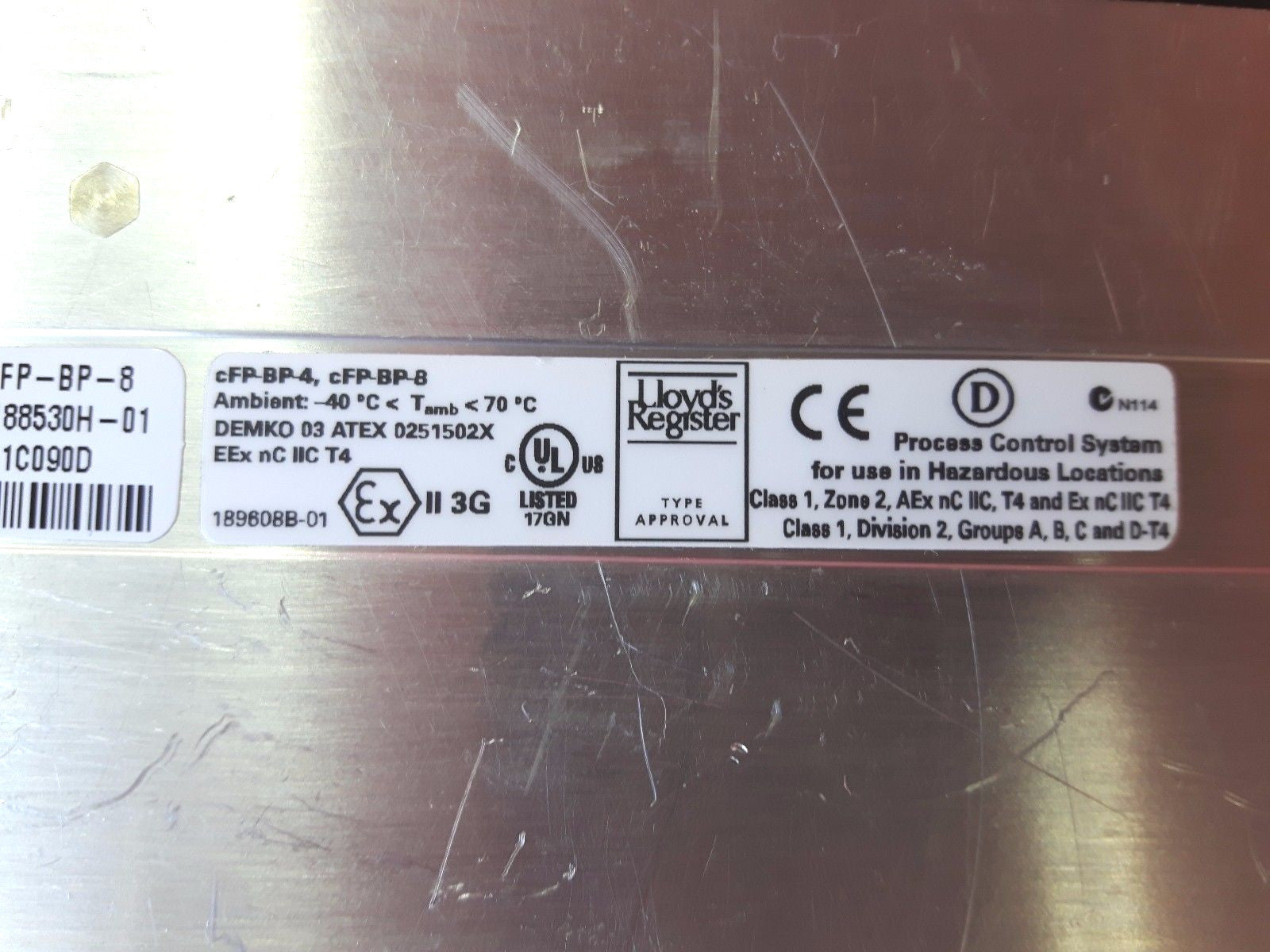 National Instruments cFP-BP-8 188530H-01 Compact Field Point 8-Slot Backplane