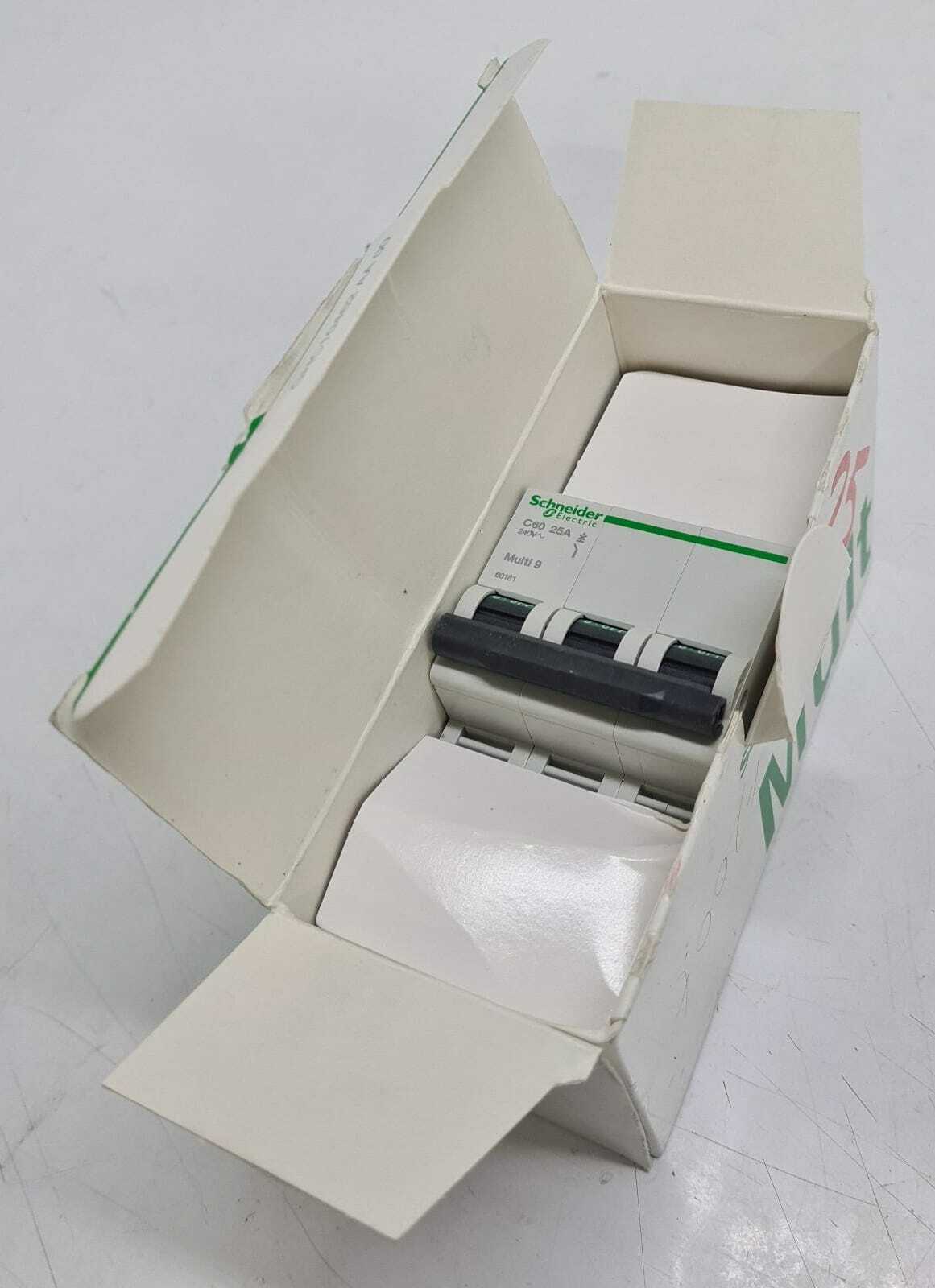 NEW - Schneider Electric Multi 9 C60 3P 25A 60181 Miniature Circuit Breaker