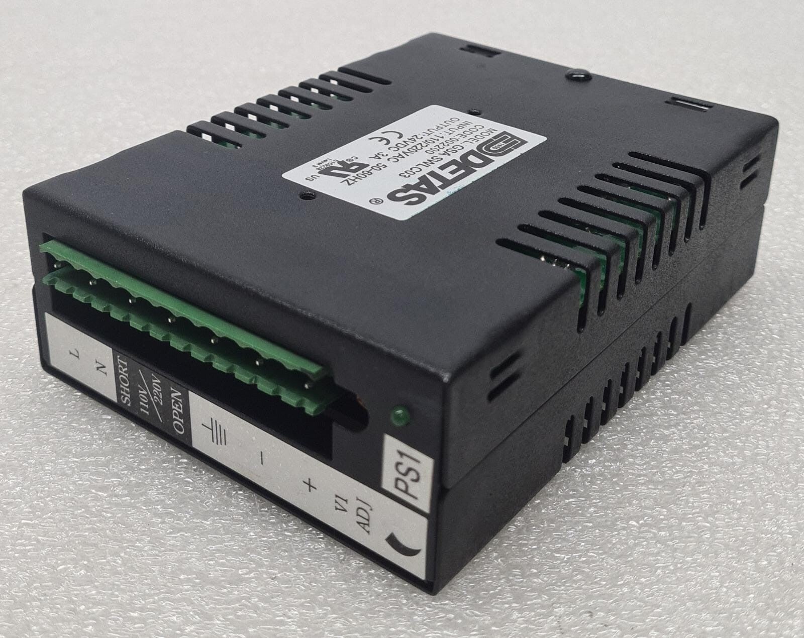 DETAS GSA SWLC03 Single Phase Power Supply 110/220VAC 24VDC 3A