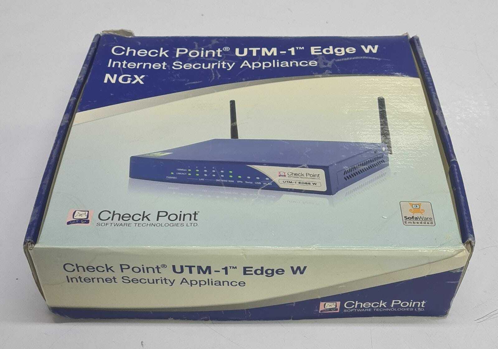 CheckPoint UTM-1 EDGE W SBXW-166LHGE-6 Internet Security Appliance - Full Set