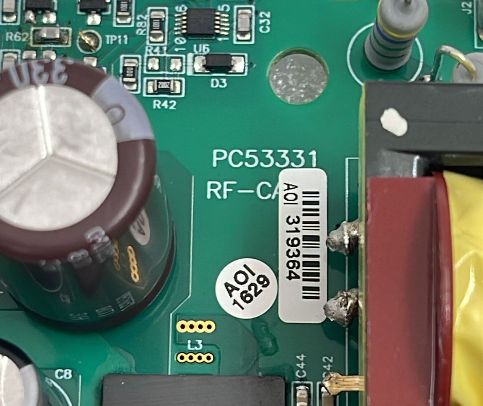 Syneron Candela AS78295 PCB power component detail