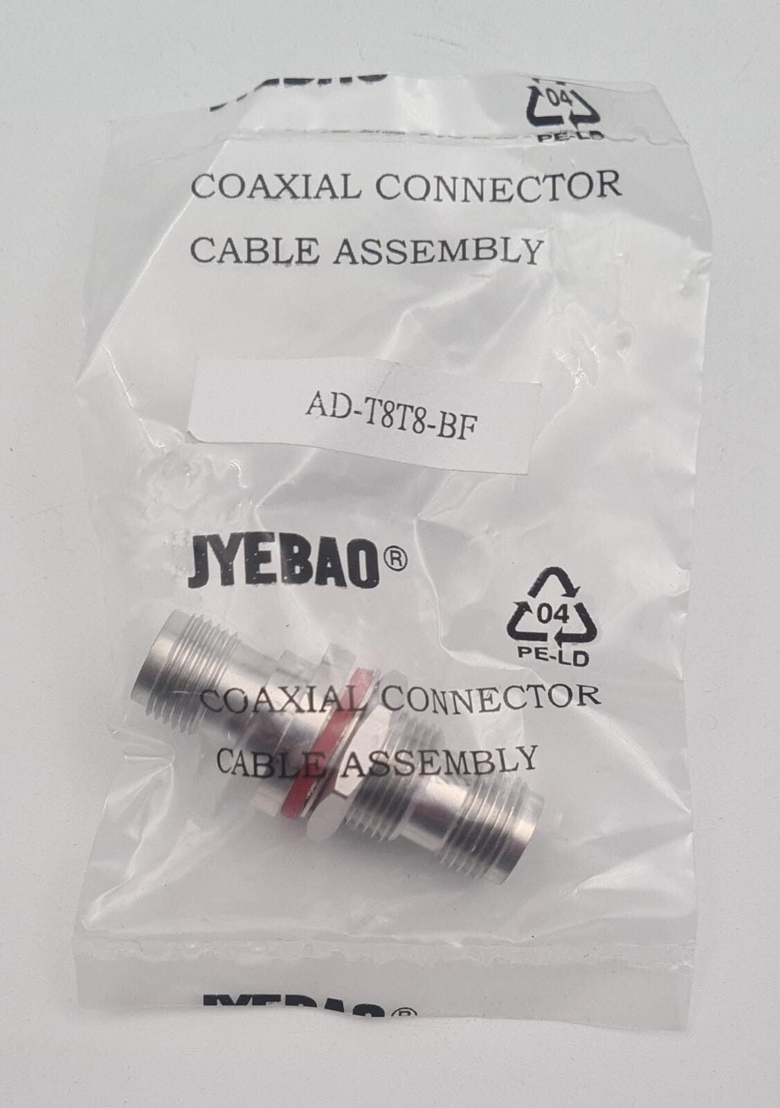 [LOT OF 5] NEW SEALED - JYEBAO AD-T8T8-BF COAXIAL CONNECTOR CABLE ASSEMBLY RF