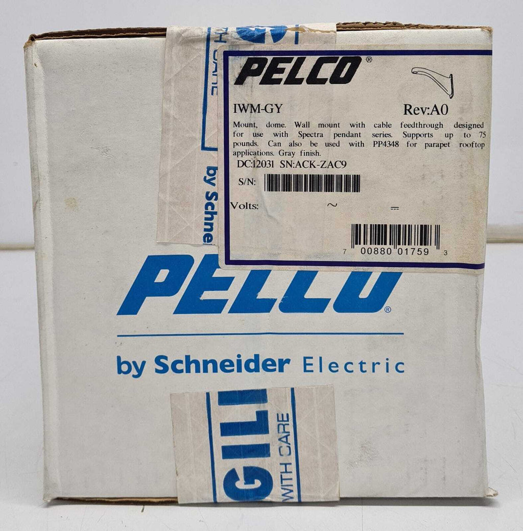 NEW - Schneider PELCO IWM-GY Rev: A0 Mount Dome Wall Mount With Cable