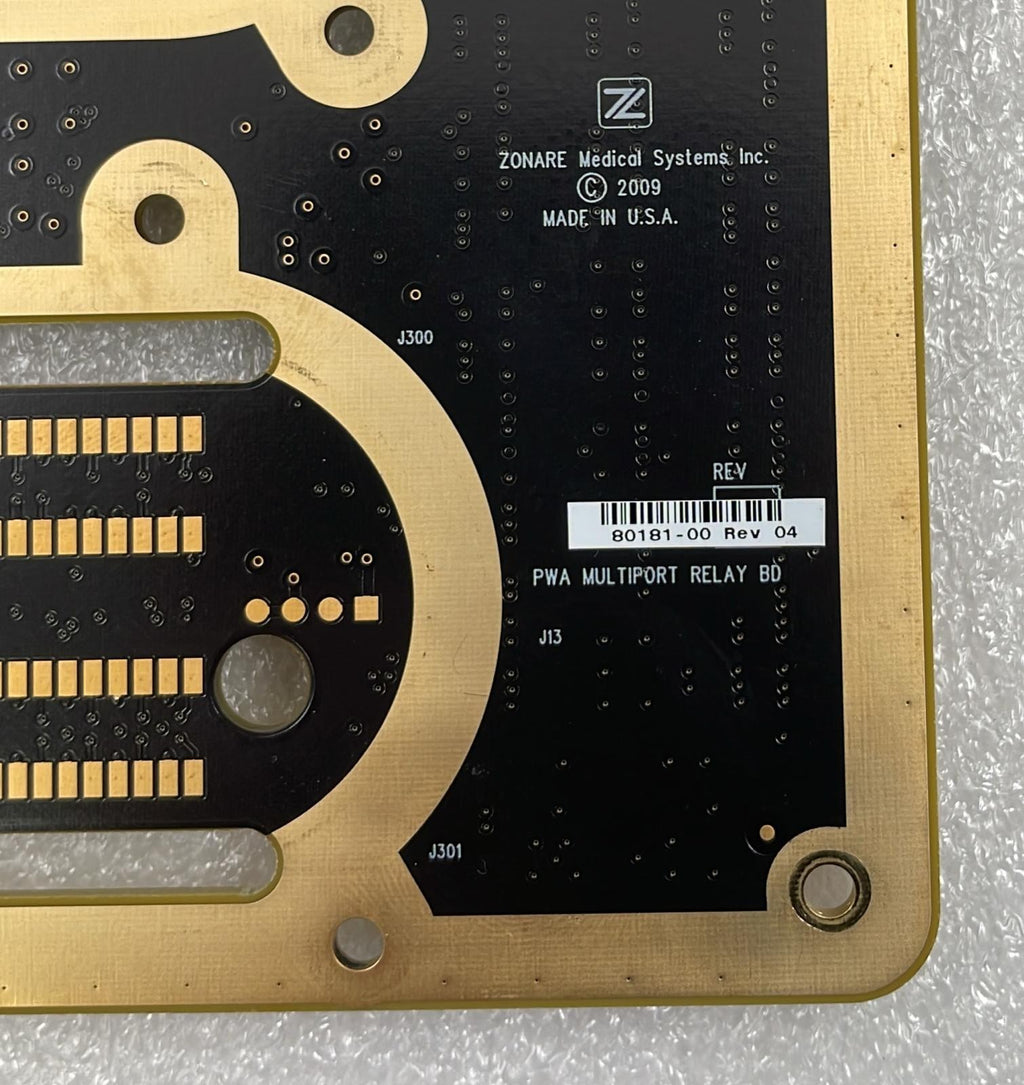 Zonare Ultrasound 80180-00 Rev 2F PWA Multiport Relay Board