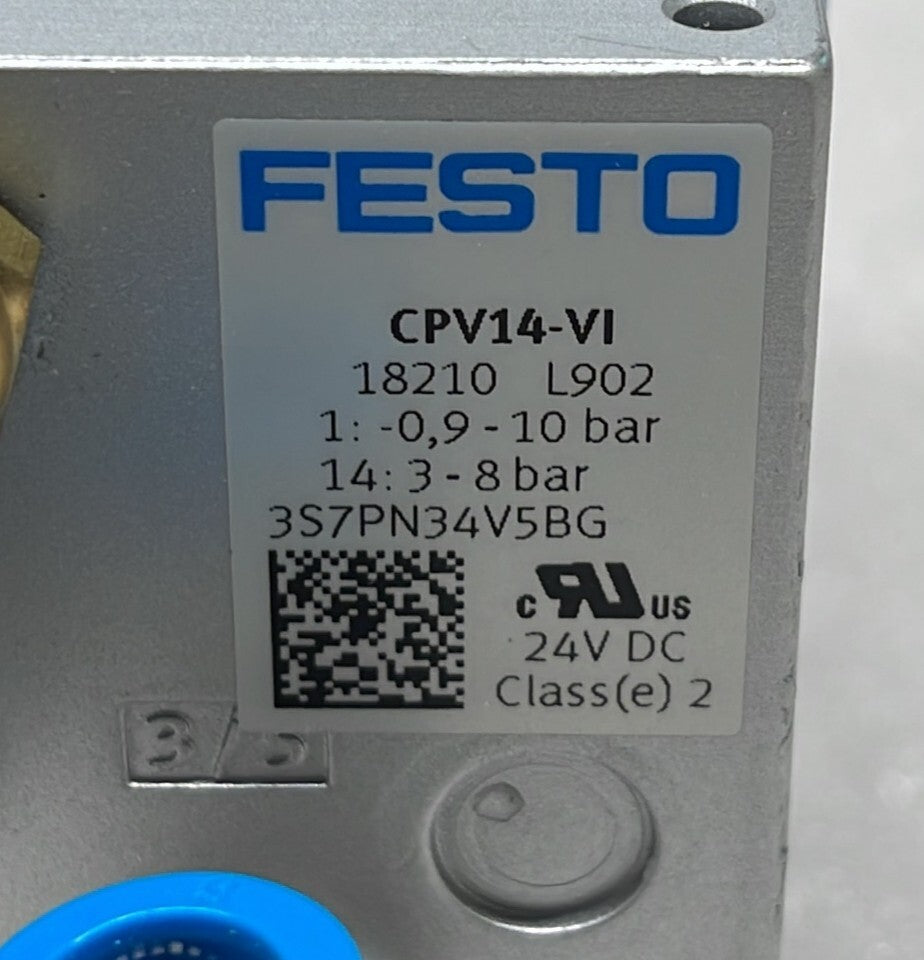 FESTO CPV14-VI 18210 W/ Festo 161360 / 161362 / 178680