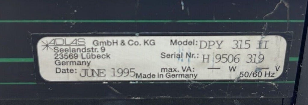 [FOR PARTS] Advanced Design Lasers ADLAS DPY 315 II
