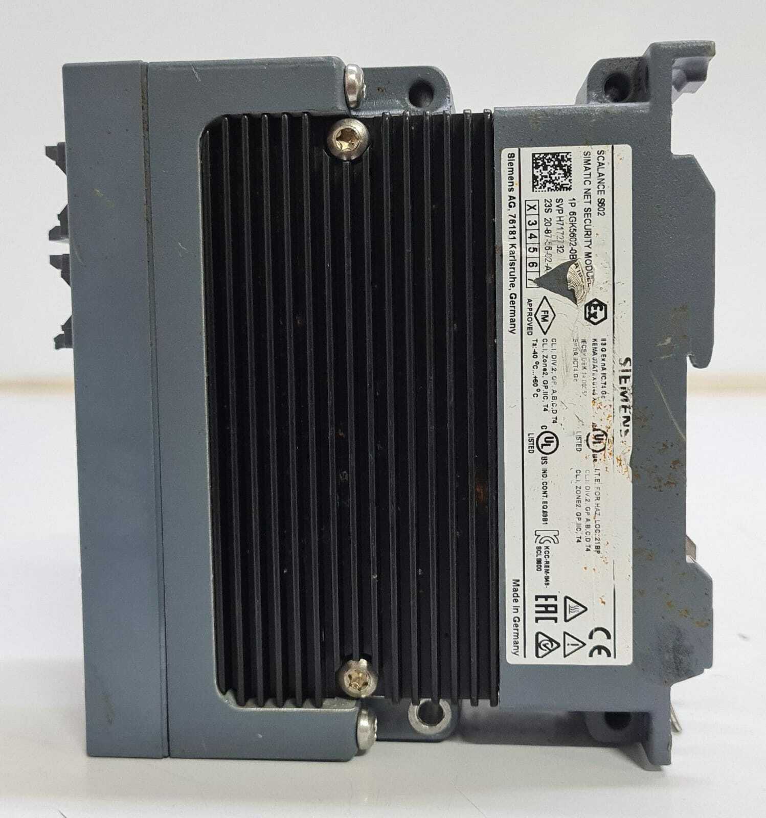 Siemens SCALANCE S602 SIMATIC Net Security Module 602-0BA10-2AA3 SVP H7172732